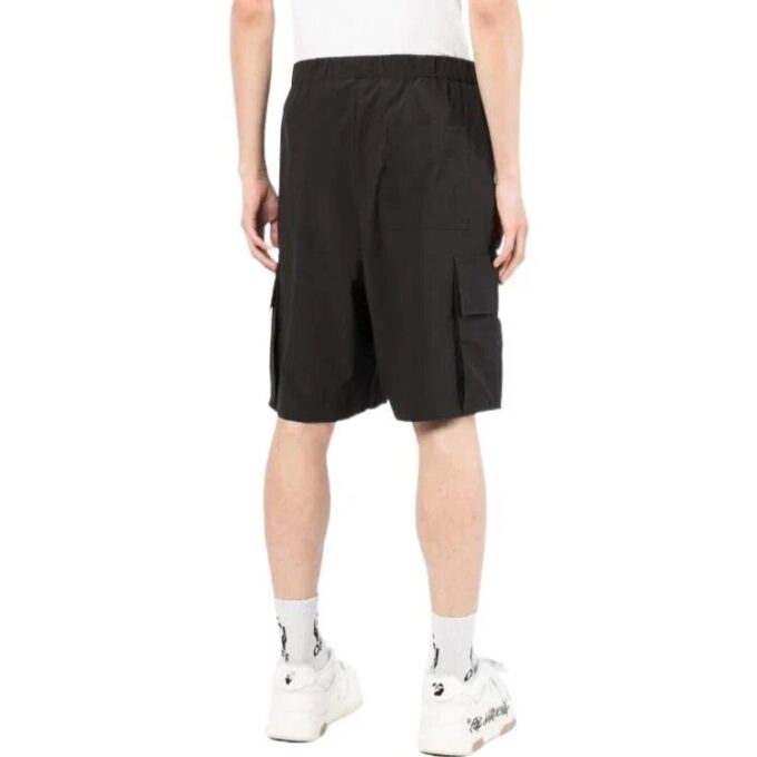 SS22 Industrial Solid Color Belt Casual Shorts Black