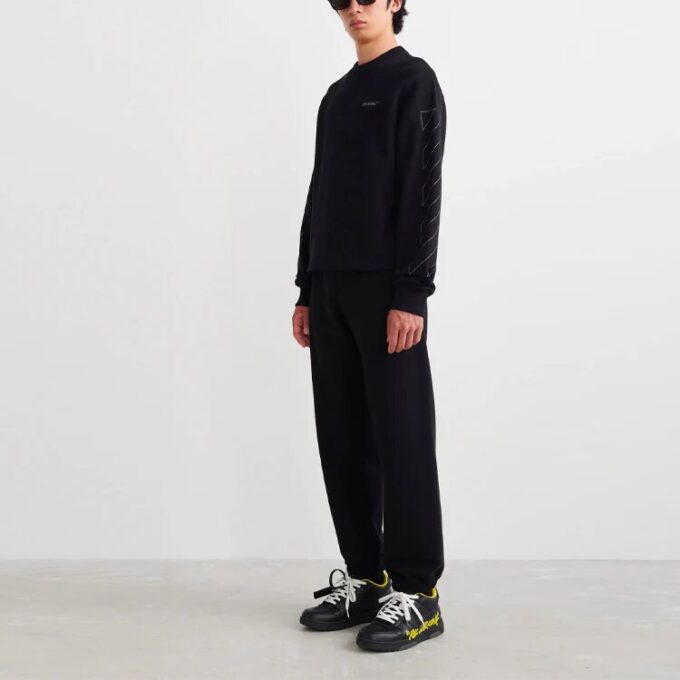 SS22 Logo Pattern Sports Long Pants Ordinary Version Black
