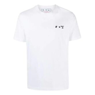 SS22 Logo Printing Round Neck Pullover Short Sleeve Version White