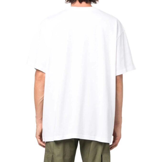 SS22 Logo Printing Short Sleeve Loose Fit White T-Shirt