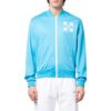 SS22 Logo Printing Solid Color Zipper Jacket Blue
