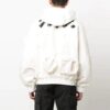 SS22 Multiple Pockets Logo Printing aviator Jacket White