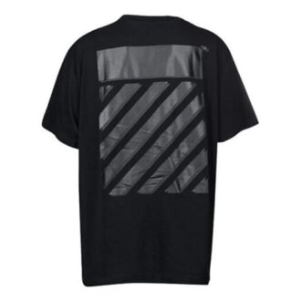SS22 Pattern Cotton Short Sleeve Black