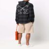 SS22 Plaid hooded Long Sleeves Shirt Version Black