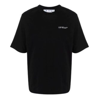 SS22 Printing Round Neck Short Sleeve Loose Fit Black