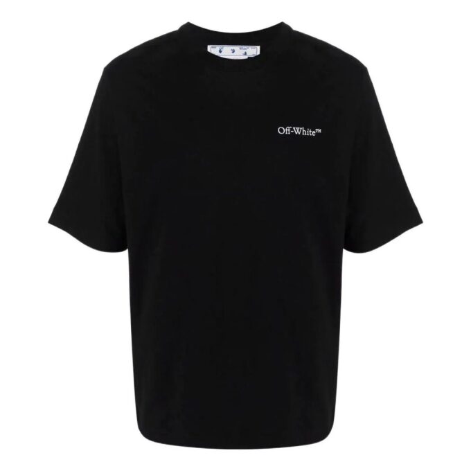 SS22 Printing Round Neck Short Sleeve Loose Fit Black