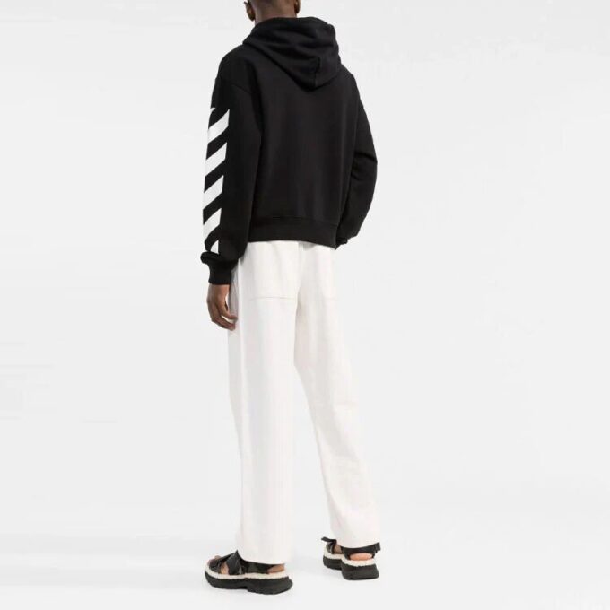 SS22 sleeve White Stripe Pullover Ordinary Version Black