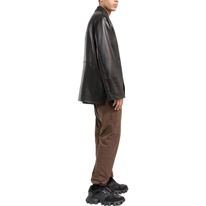 SS22 Solid Color Straight Casual Pants Ordinary Version Brown