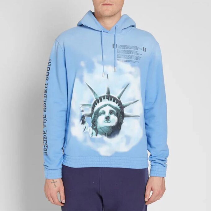 Statue of Liberty Cotton Long Sleeves Blue
