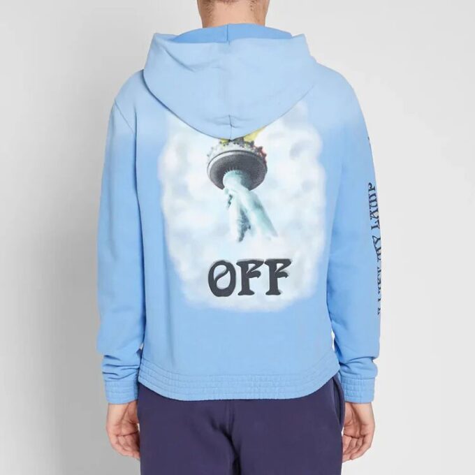 Statue of Liberty Cotton Long Sleeves Blue