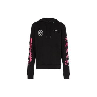 Stencil Arrow Hooded Sweatshirt “Black”