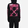Stencil Arrow Hooded Sweatshirt “Black”