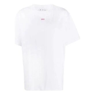Stencil Arrows Printing Short Sleeve White