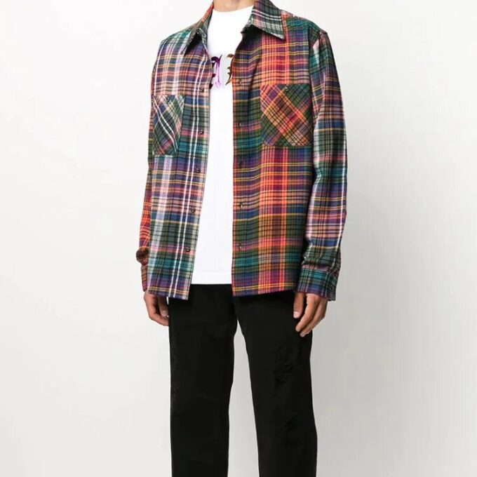Stencil Flannel Check Shirt