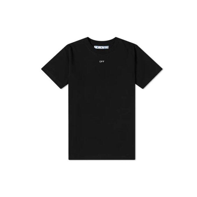 Stencil Short-Sleeve Slim Tee “Black/White”