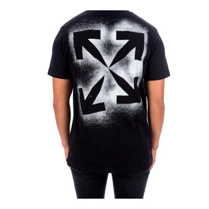 Stencil Short-Sleeve Slim Tee “Black/White”