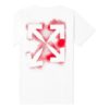 Stencil Short-Sleeve Slim Tee “White/Red”