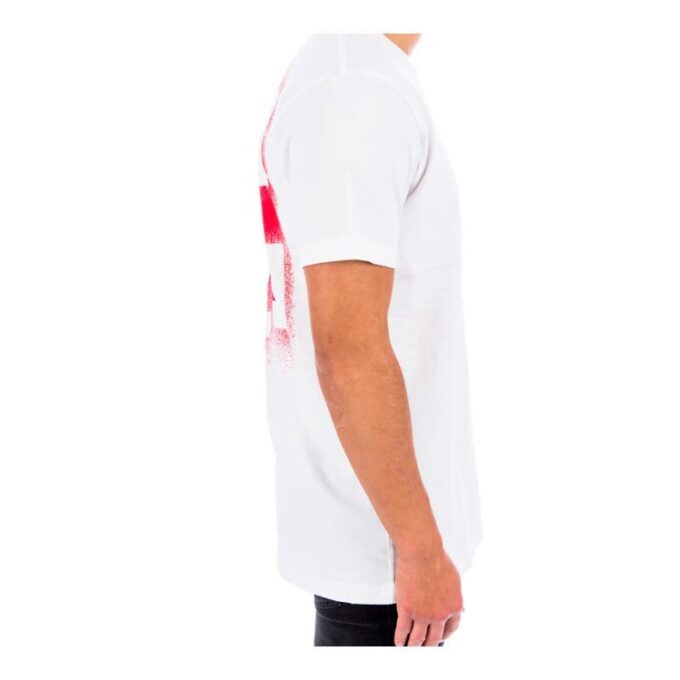 Stencil Short-Sleeve Slim Tee “White/Red”