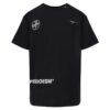 Stencil SS Over Tee “Black Fuchsia Pink”
