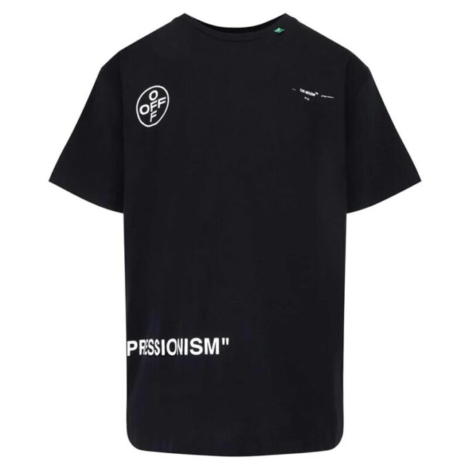 Stencil SS Over Tee “Black Fuchsia Pink”