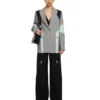Stretch Color Block Blazer