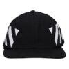 Stripe Casual Baseball Cap Black