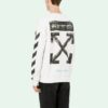 Stripe Cotton Round Neck Long Sleeves Slim Fit Version White