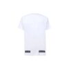 Stripe Logo Printing Short Sleeve Ordinary Version White