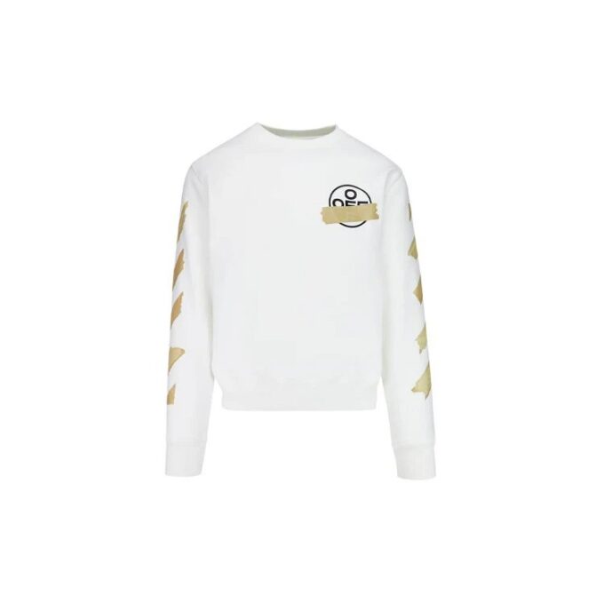 Tap Arrows Mens Logo Long Sleeve Round Neck Sweater Tape