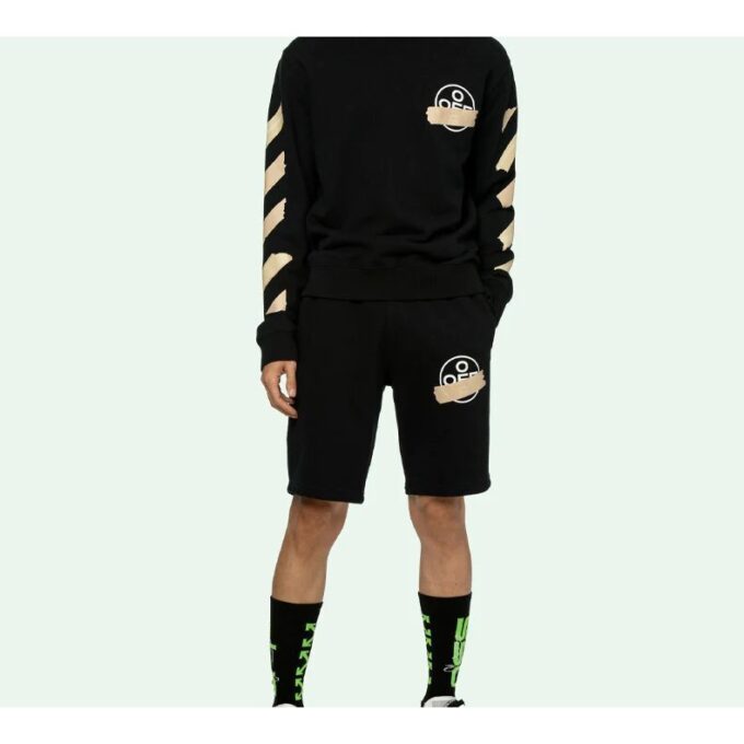 Tap Arrows Mens Logo Long Sleeve Round Neck Sweater Tape