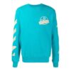 Tap Arrows Printing Sweater Men Blue