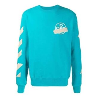 Tap Arrows Printing Sweater Men Blue