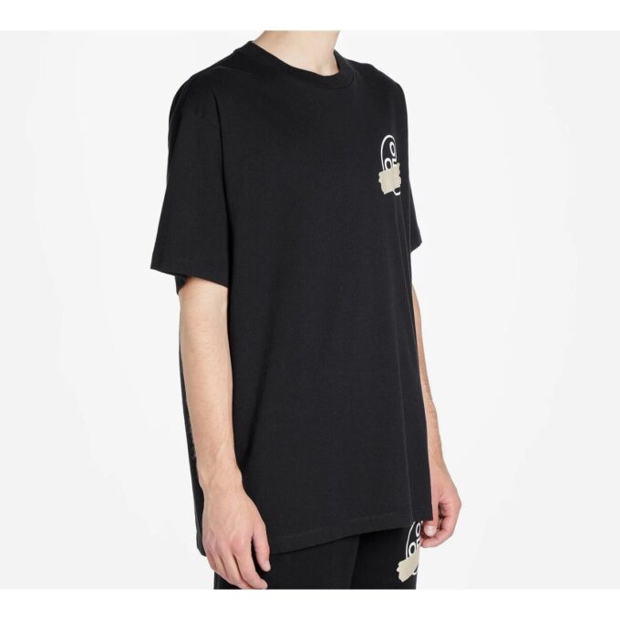 Tape Arrows Short Sleeve Over T-Shirt “Black”