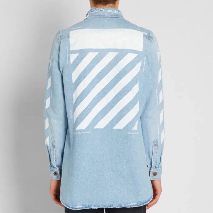 Temperature C/O Virgil Abloh Men’ s Temperature Denim Shirt Light Blue
