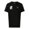 The Kiss Printing Pattern Short Sleeve Black