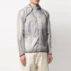 Thin and light hooded Zipper Jacket Loose Fit light grey