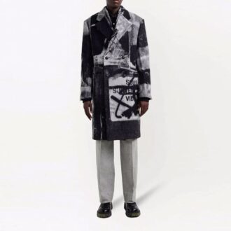Tomek Double-Breasted Coat “Multicolor”