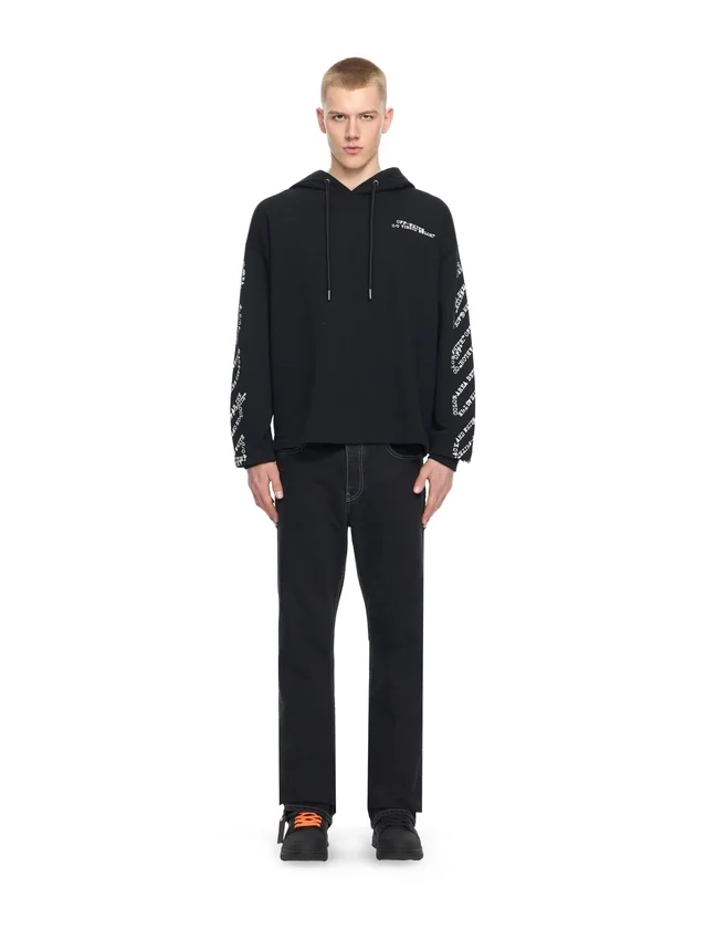 Type Arrow Diagonal Loose Hoodie Type Arrow Diagonal Loose Hoodie