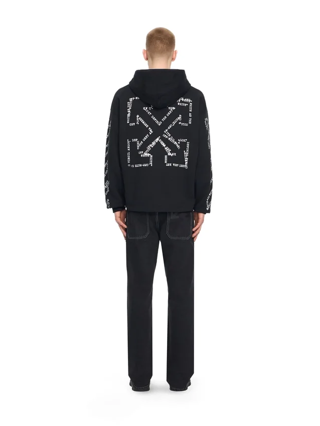 Type Arrow Diagonal Loose Hoodie Type Arrow Diagonal Loose Hoodie