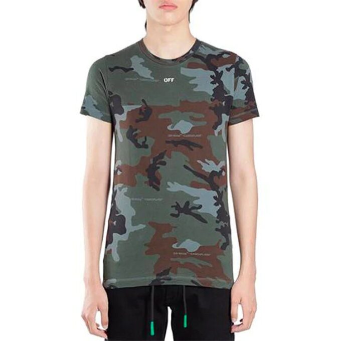Unfinished Slim Fit Short Sleeve Ordinary Version Camouflage