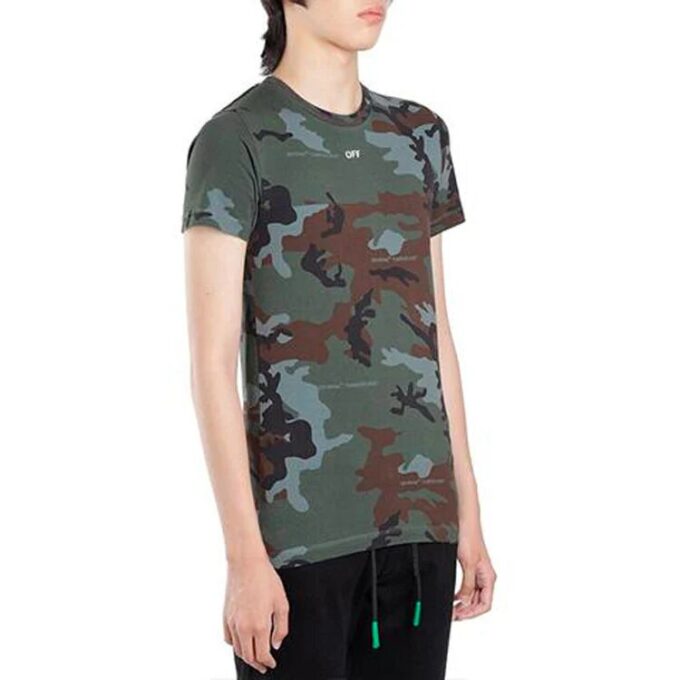 Unfinished Slim Fit Short Sleeve Ordinary Version Camouflage