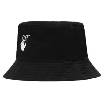Unisex Logo Printing Fisherman Hat Black Unisex Logo Printing Fisherman Hat Black