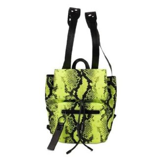 Unisex Nylon Snake Backpack Mini Yellow