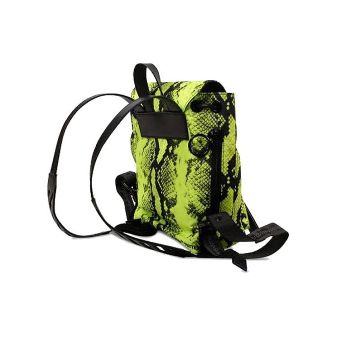 Unisex Nylon Snake Backpack Mini Yellow