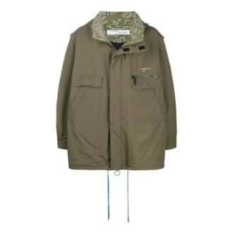 Unisex Padded Hooded Windbreaker Jacket Green