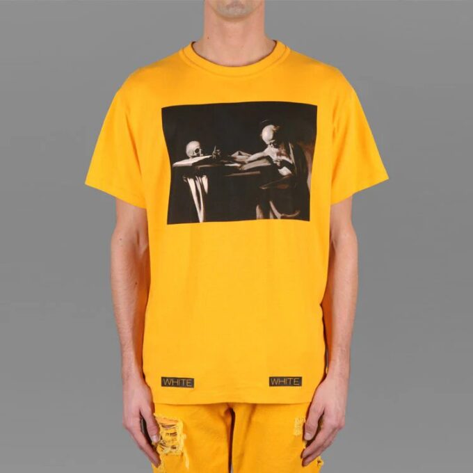 Unisex SS21 Co Virgil Ablo Ow Tee Yellow