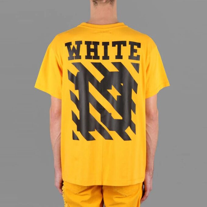 Unisex SS21 Co Virgil Ablo Ow Tee Yellow