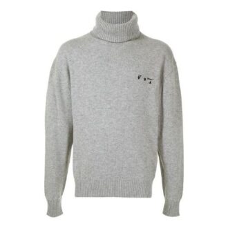 Unisex SS21 Logo Embroidery Sweater Gray