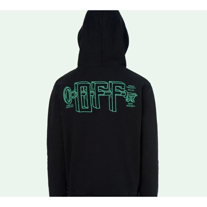 Universal Key Embroidery Hooded Sweater