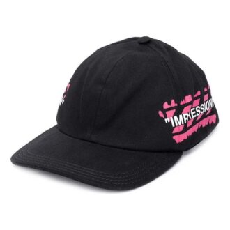 Virgil Abloh Stencil Baseball Cap Pink/Black Virgil Abloh Stencil Baseball Cap Pink/Black